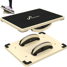 Sportneer 2-in-1 Balance Board – Adjustable Wobble & Slant Board for Core 