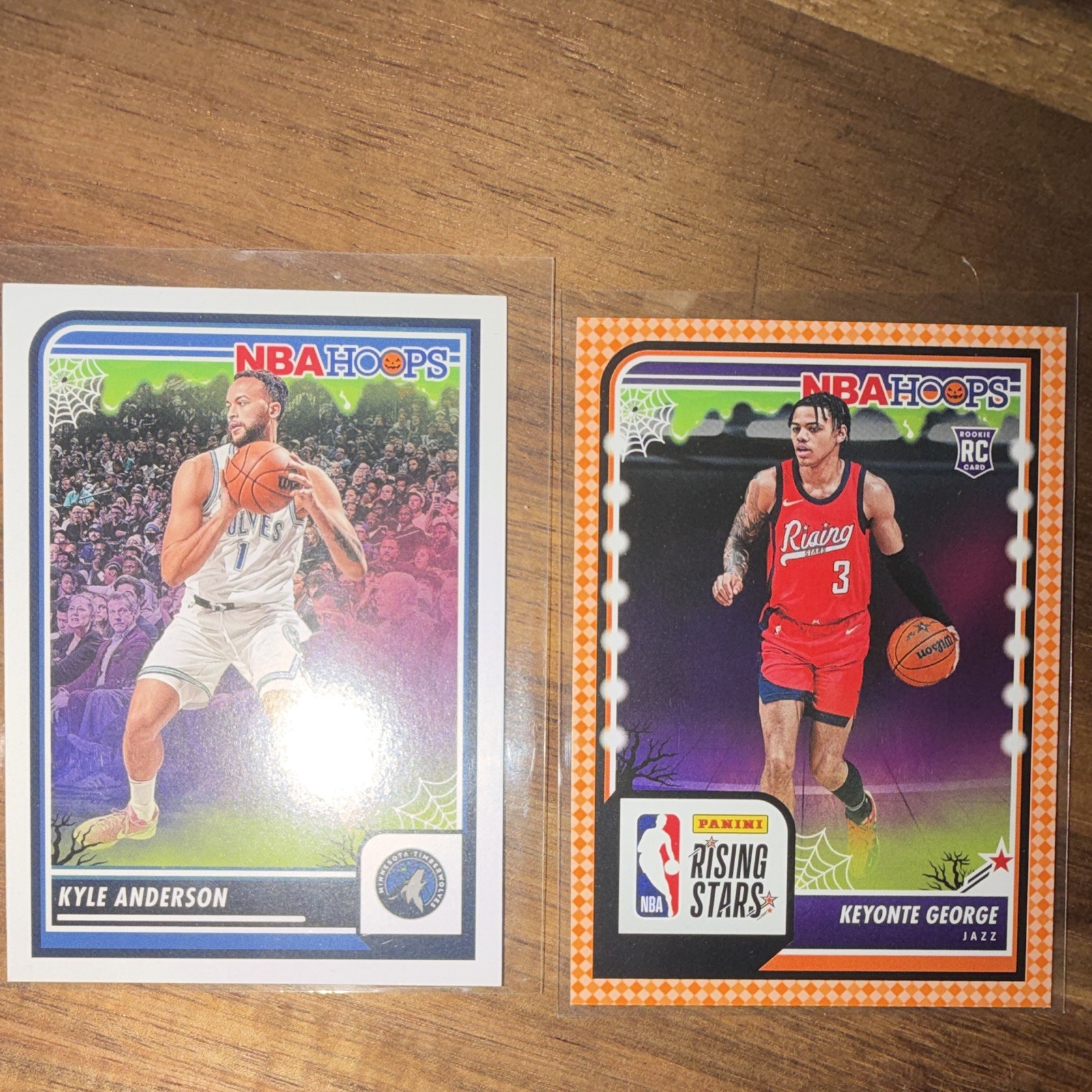 Panini 2023-24 NBA Hoops Haunted Hoops 2-Card Lot Anderson #247 George RC #283