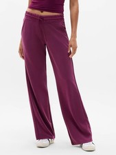 Athleta S SMALL Seasoft Mid Rise Straight Pant, Plum Purple Pants SOFT NWT NEW