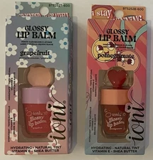 IONI Glow Getter GRAPEFRUIT & POMEGRANATE Glossy Tint Lip Balm (Set Of 2)