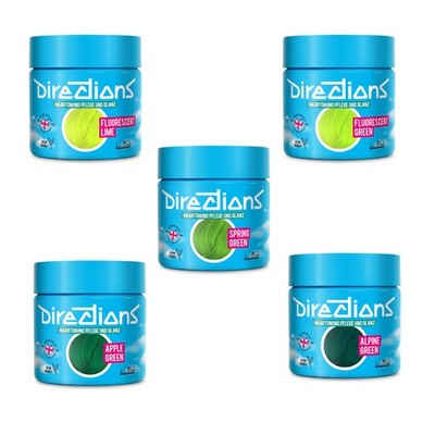 Directions Grün Tönung 100ml Semi Permanent Haarfarbe Vegan Grüntöne wählbar
