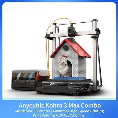 Multi-Color 3D Printer Max 600mm/s Print Speed Large Build Size 500*420*420mm
