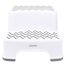 Playtex 2-Tier Step Stool for Kids  Bathroom and Bedroom, White