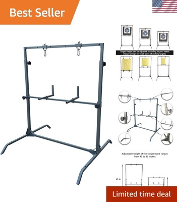 Enhanced Stability Archery Target Stand with Pre-Drilled Ground Support Holes