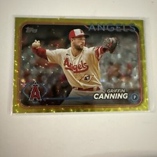 2024 Topps Griffin Canning #69 Yellow Crackle /50 Los Angeles Angels