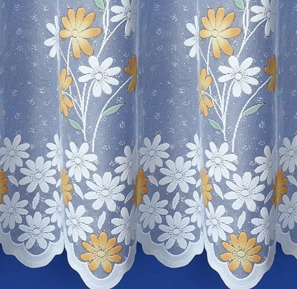 Marigold White Net curtain - Ready to hang - SOLD BY WIDTH- PRIVACY-FREE POSTAGE - Image 2 of 4