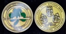 DDG-68 USS THE SULLIVANS CPO CHIEF - We Stick Together - Navy Challenge Coin