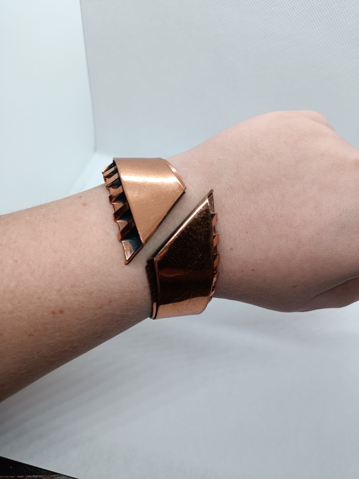 Copper Hinged Bangle - image 4