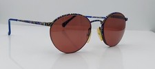 Vintage Cosmopolitan 442 Multi-Color Round Half-Rim Sunglasses Italy FRAMES ONLY