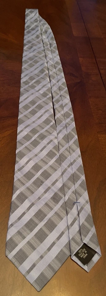 Corbata de cuello Kenneth Cole Reaction azul 100 % seda para hombre hecha en China Foto 3 de 4