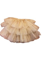 GUC Disney Princess Toddler Girl  s Belle Yellow Tulle Ruffle Tutu Skirt Size 3