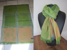 PROMOTION -40% Echarpe/cheche 100% Pashmina Homme/femme 176X68 cm NEUF Ton vert