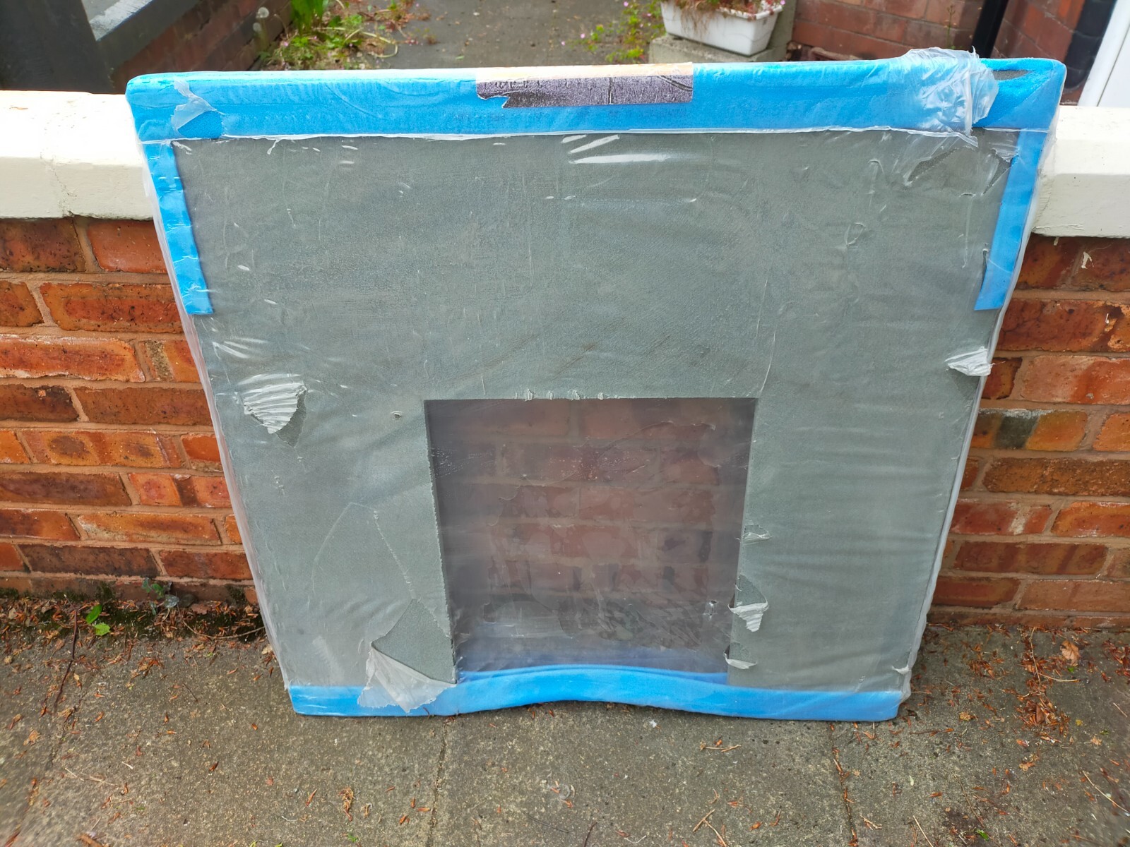 Black Granite Standard Fireplace Back Panel Unused Sealed eBay