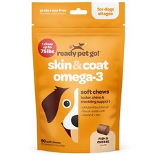 Omega 3 Fish Oil for Dogs - Healthy Pets Dog Skin Care and Coat Supplement fo...