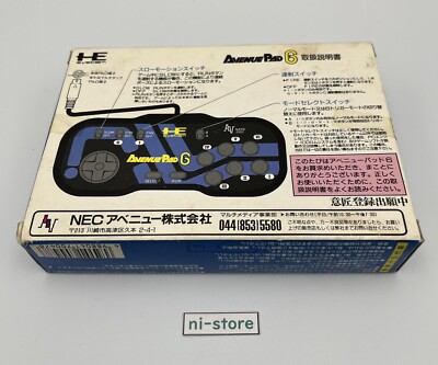 Manette NEC PC Engine Avenue Pad 6 - Boîte D'origine, Bon état