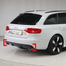 AUDI A4 B8 2008-2012 DIFFUSORE POSTERIORE SOTTO PARAURTI RS4 3.0 2.7 ESTRATTORE