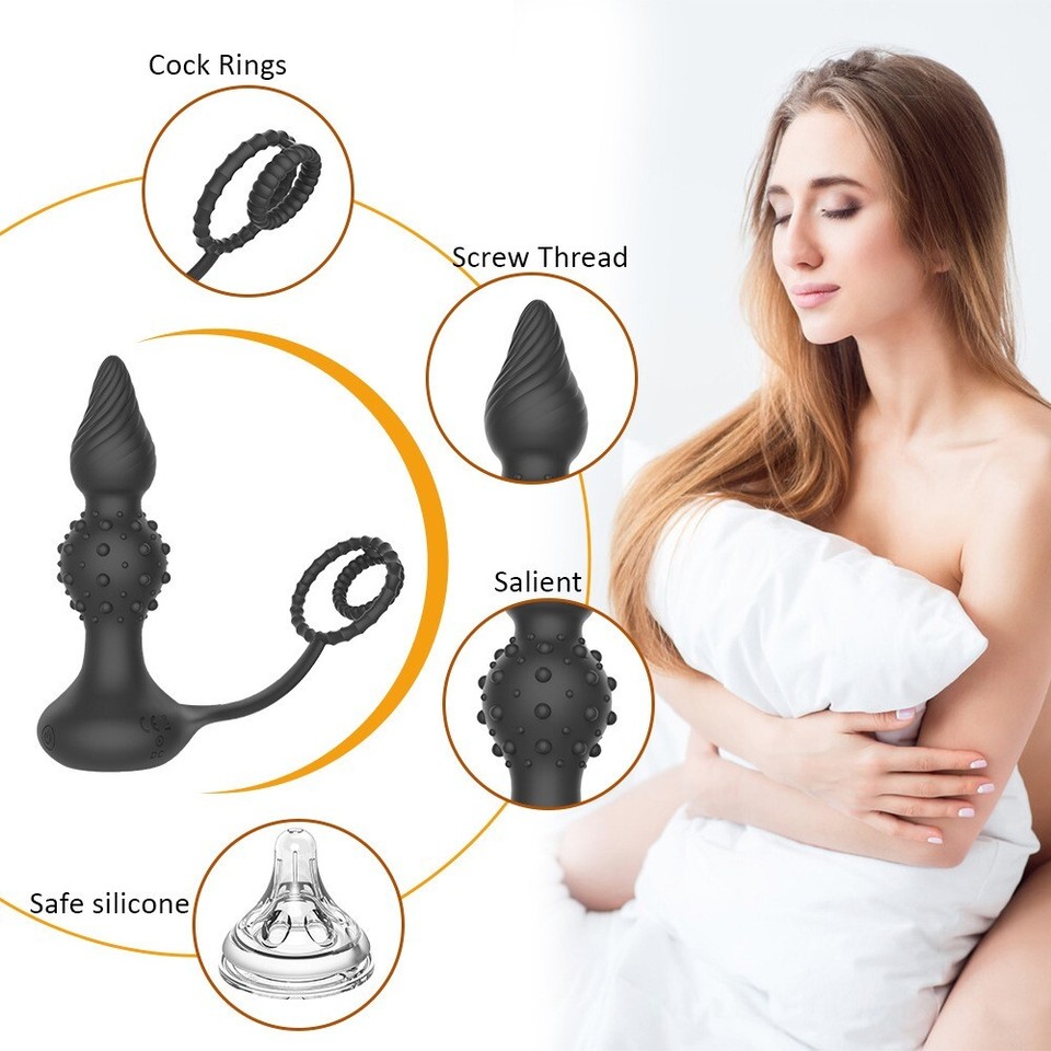 Anal Vibrator Penis Cock Ring Butt Plug Male Prostate Massager Sex Toys anal-vibrator-penis-cock-ring-butt-plug-male-prostate-massager-sex-toys