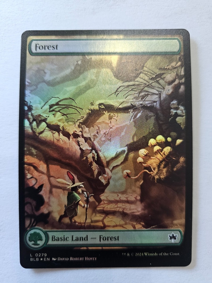 MTG - FOIL Forest Full Art - Bloomburrow - #279 | eBay