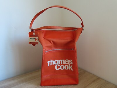 Vintage Thomas Cook Carry-On Luggage Bag, Flight Airline
