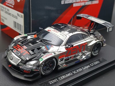 EBBRO 43908 1:43 ZENT CERUMO TOYOTA LEXUS SC430 2007 SUPER GT 500