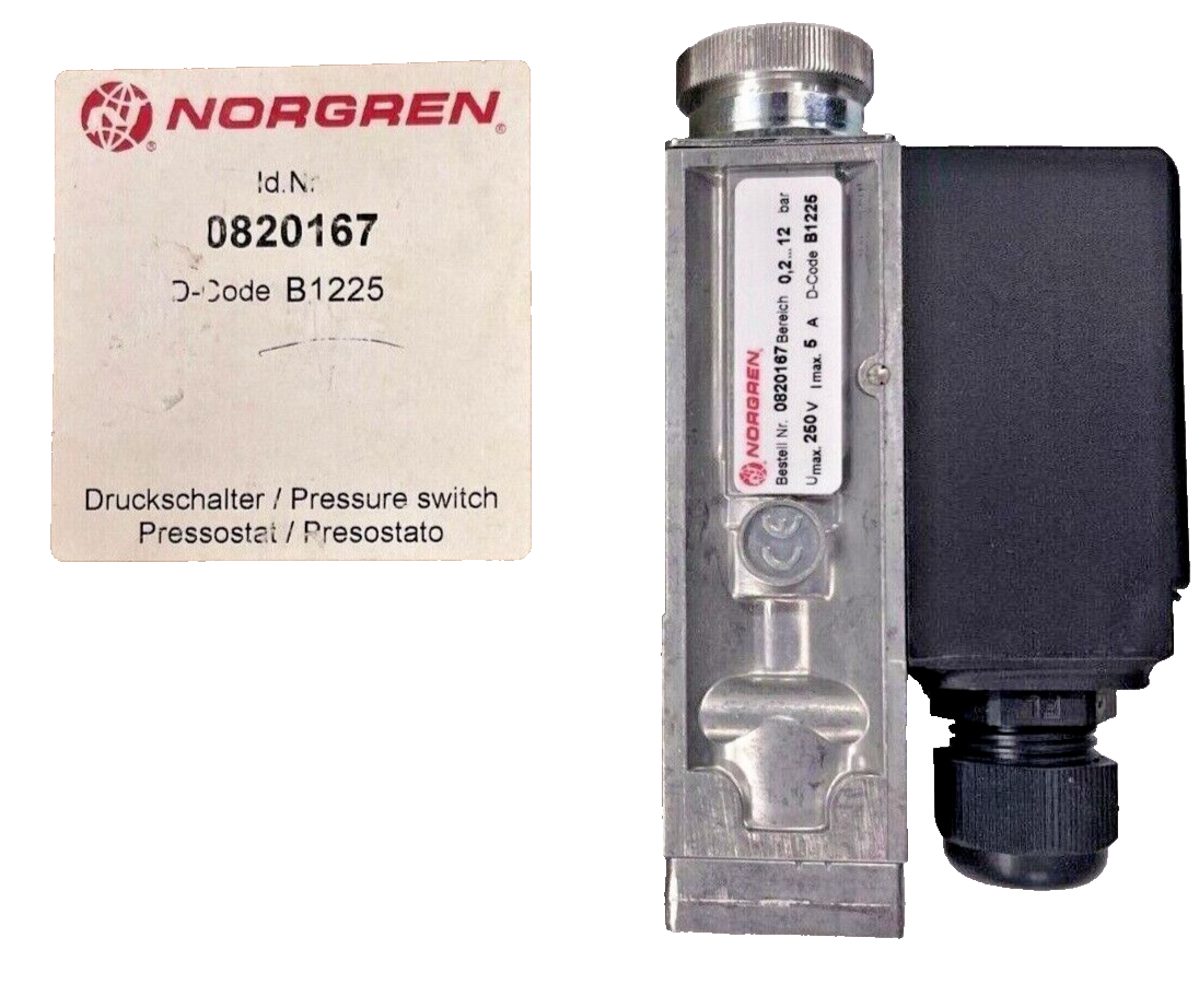 Norgren 0820167 IMPA code 793153 Pressure Switch 0.212 bar G1/4