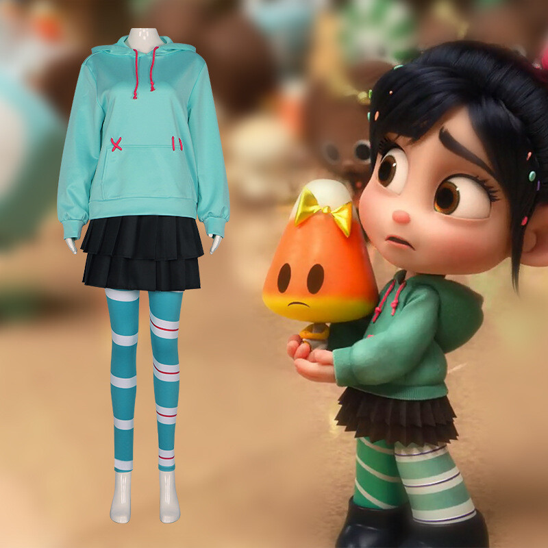 Cosplay Wreck It Ralph Vanellope von Schweetz Costume Halloween Carnival Suits | eBay Cosplay Wreck It Ralph Vanellope von Schweetz Costume Halloween Carnival Suits | eBay