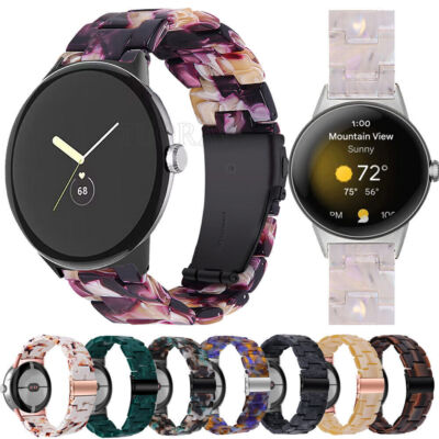 Harz Metall Armband Uhrenarmband Für Google Pixel Watch 2 1 Resin Ersatz Band