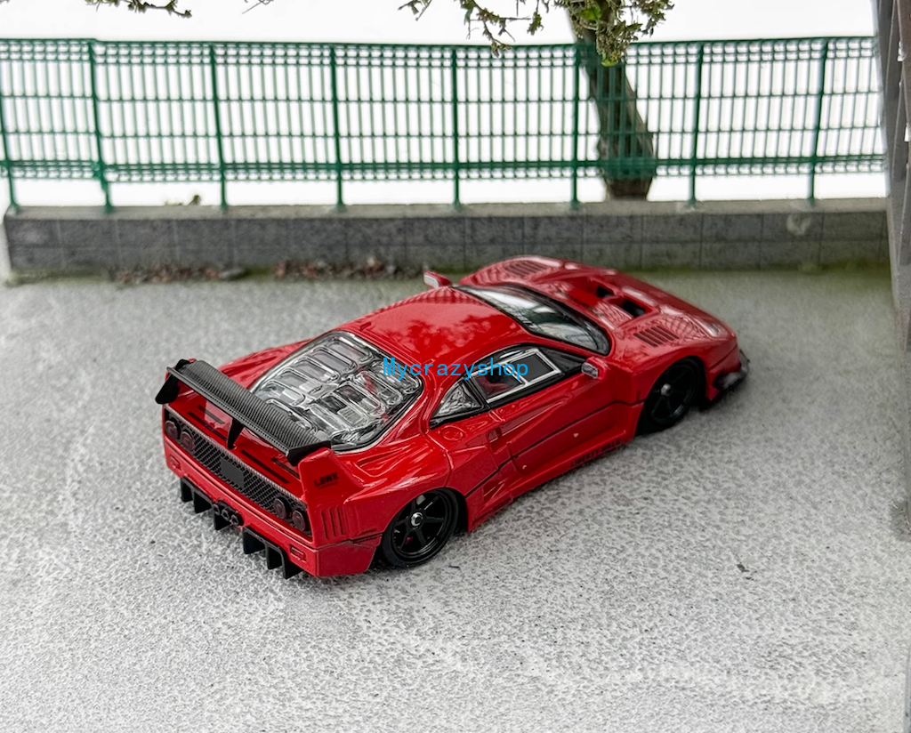 CR SH 1:64 Red F40 LBWK Widebody Sports Model Diecast Metal