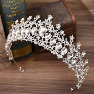 Braut Strass Perle Kristall Haar Tiara Hochzeit Krone Stirnbanr Debly Ebay