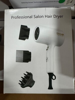 Professional Ionic Blow Dryer with Diffuser, DOOAIR 1875W Blow Dryer. New.