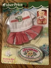 New Vintage 1999 Fisher Price Briarberry Bears Wear Cheerleader Outfit