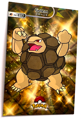 2024 POKEMON SHINY DATABASE Card #076 GOLEM KANTO Peru Edition | eBay