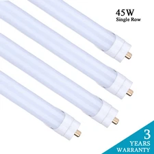 T8 8FT FA8 Single Pin Led Tube Light Bulbs 45W 8 Foot Led Shop Light 5000K 6000K