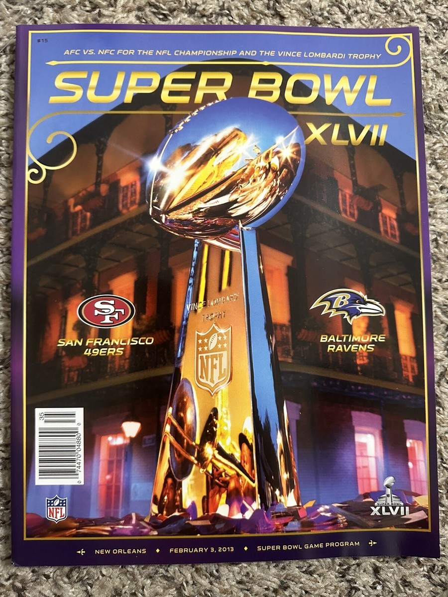 Super Bowl XLVII Program San Francisco 49ers Vs Baltimore Ravens