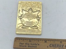 gold plated pokemon cards burger king value RED "23k Plated" Set of 6 Toys Grading the 1999 gold bar