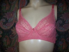 Vintage JCPenney Pink Lacy Tear Drop Bra Lingerie 34B
