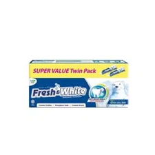 Pack Of 2 x 225g Fresh & White Fluoride Toothpaste(Extra Cool Mint)  FREE SHIPPI