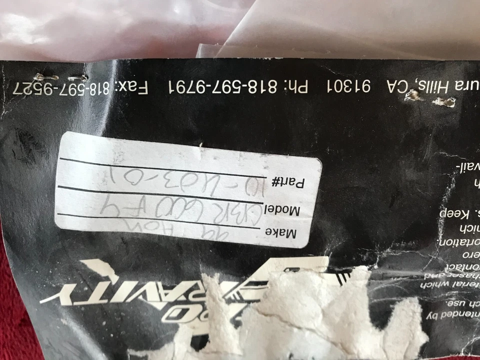 Parabrisas/parabrisas gravedad cero 1999-2000 Honda CBR600F4, 10-403-01 Foto 2 de 4