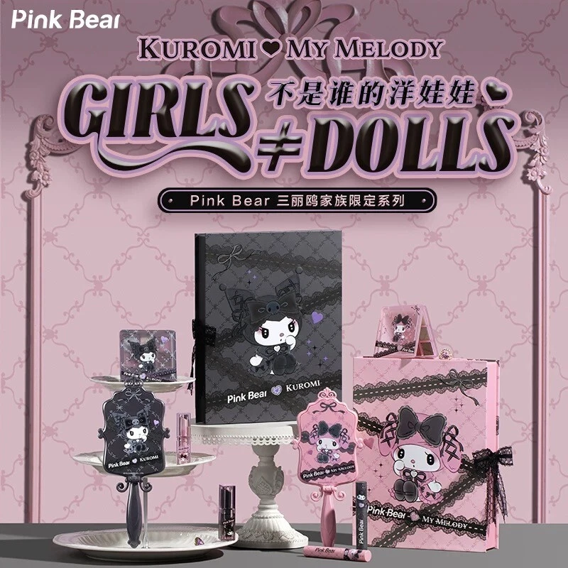Sanrio x Pinkbear полночь Melokuro моя мелодия и Kuromi макияж блеск для губ тени для век - Изображение 2 из 4
