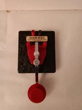 Ham Radio Center Inc Ham Key Morse Code Telegraph Vintage St Louis MO Red Accent
