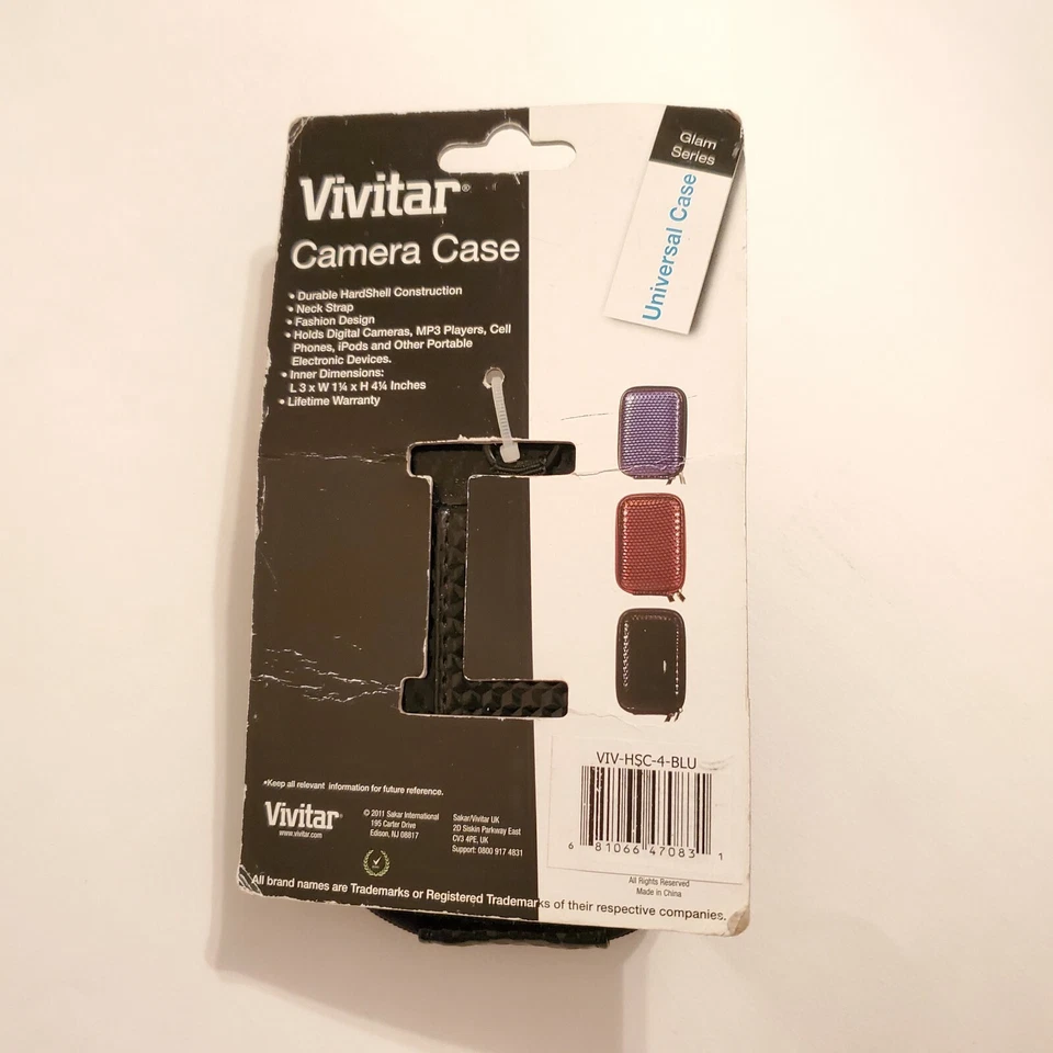 VIVITAR Universal Camera Case Dudable Hardshell GLAM Series Fashion Design Black - Image 2 of 2