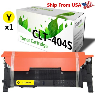 (1PK,Yellow) CLT404S CLT-404S Toner Cartridge for Xpress C430 C430W C480 Printer
