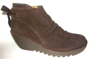fly london suede ruched ankle boots