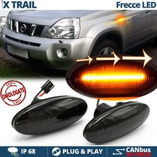 Frecce LED Sequenziali per Nissan X-Trail 2 T31 DINAMICHE Nere CANBUS Omologate