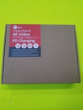 SIIG JU-DK0P11-S1 Triple Hybrid 4K Video Docking Station PD Charging