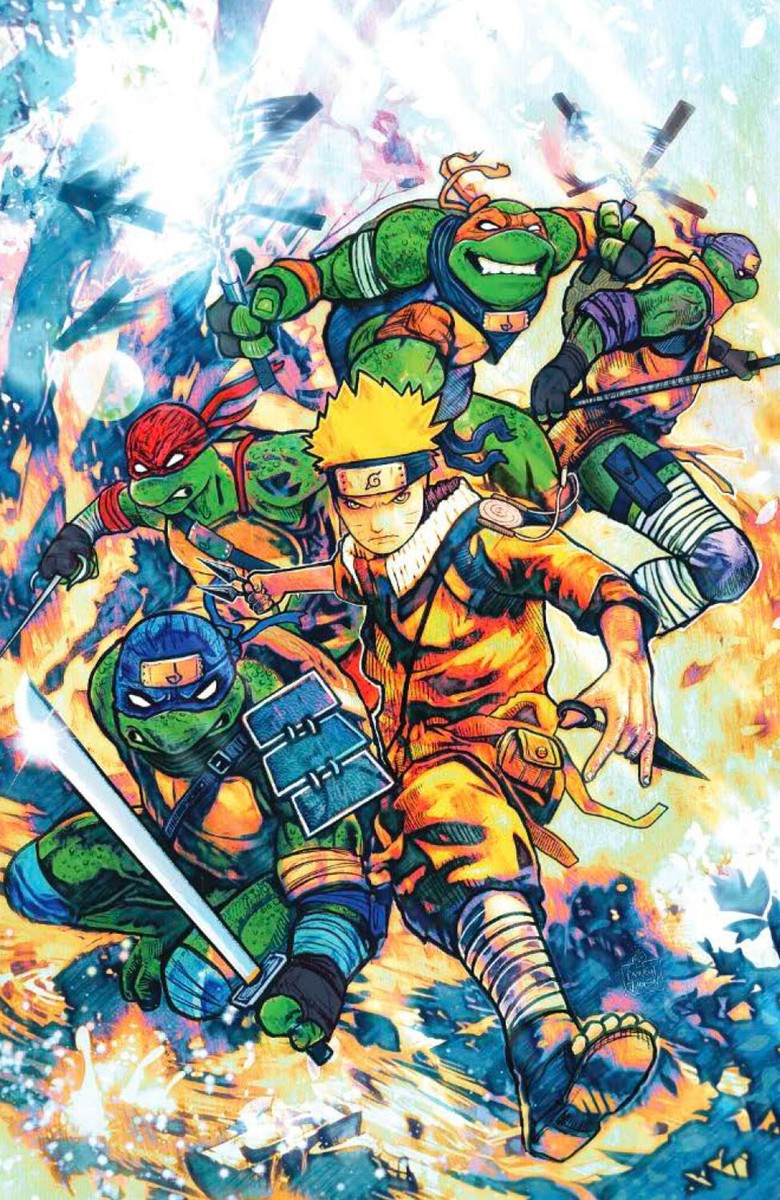 🍕 TMNT X NARUTO #1 - TRADE & VIRGIN EXCLUSIVE SET- LTD TO 500 *11