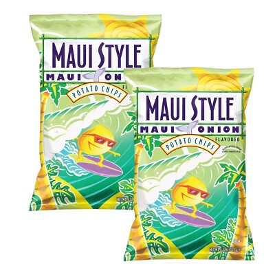 Frito-Lay Maui Style ONION Flavor Potato Chips 6 Oz. (2 Bags)