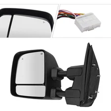 Rearview Mirror Left/driver's Side Rearview Mirror Black For 17-22 Nissan Titan
