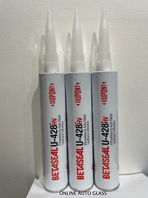 3 X DOW U-428+ Auto Glass Windshield Urethane Primerless Adhesive Glue Sealant