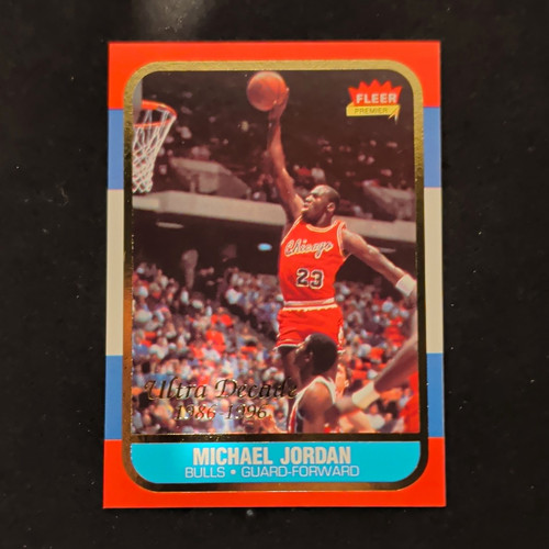 Fleer 1996-97 Fleer Ultra Michael Jordan Ultra Decade Insert #U-4 Bulls NBA